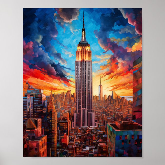 Empire States Building New York USA Poster (Front)
