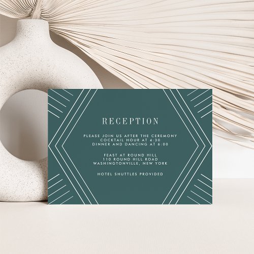 Empire Wedding Reception Card  Jasper