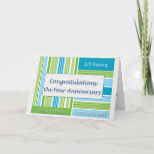 Employee 10th Anniversary Card