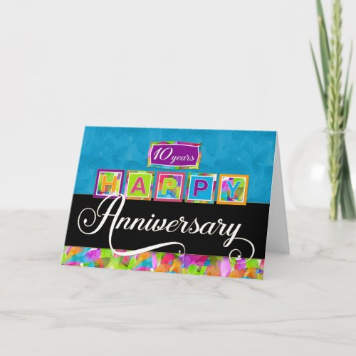 Employee 10th  Anniversary - Colorful