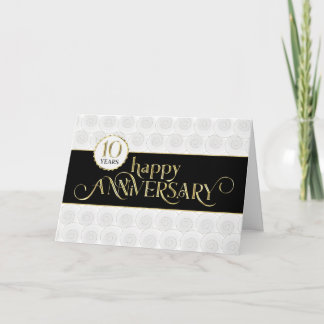 Employee 10th Anniversary - Prestigious Black Gold Card