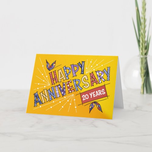 Employee 20th Anniversary Bright Colors