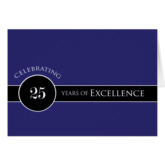 Employee 25th Anniversary Circle of Excellence Card