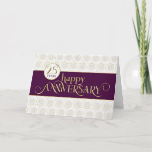 Employee 25th Anniversary - Prestigious Plum Gold Card