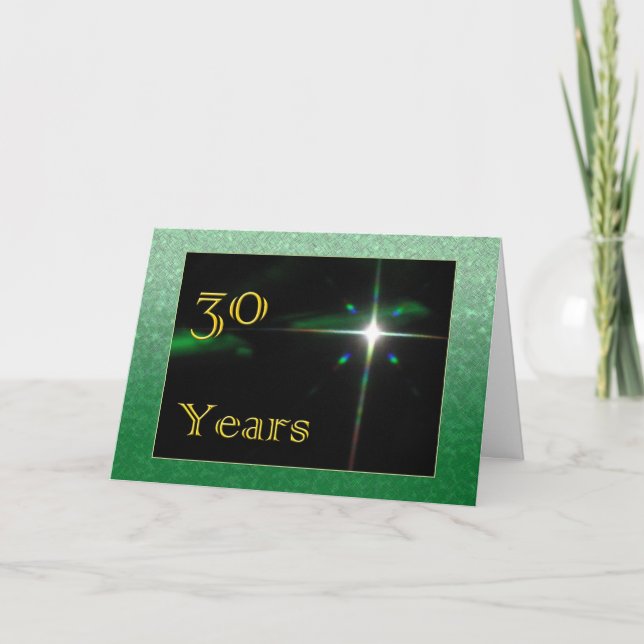 Employee 30th Anniversary Shining Star Card (Front)