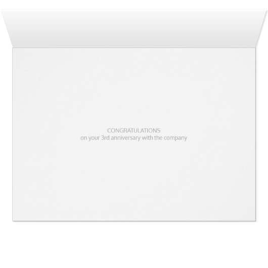 Employee 3rd Anniversary - Colorful (Inside Horizontal (Bottom))