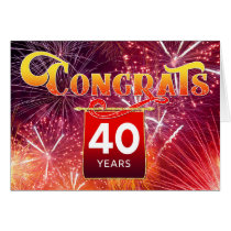 Employee 40th Anniversary - Celebration Fireworks