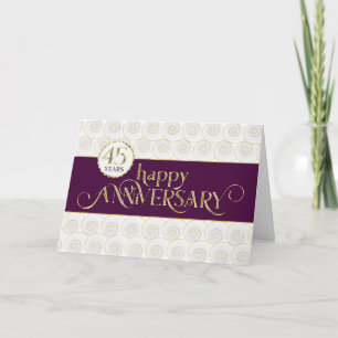 Employee 45th Anniversary - Prestigious Plum Gold Card