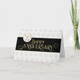 Employee 50th Anniversary - Prestigious Black Gold Card