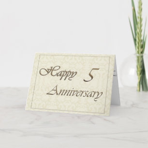 Employee 5th Anniversary New Classic Card
