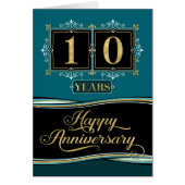 Employee Anniversary 10 Yrs Decorative Formal Jade (Front)