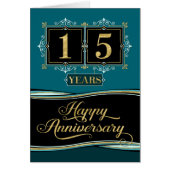 Employee Anniversary 15 Yrs Decorative Formal Jade (Front)