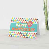 Employee Anniversary 25 Years - Colorful Pattern Card