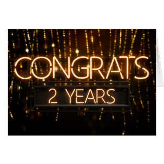 Employee Anniversary 2 Years - Neon Signs