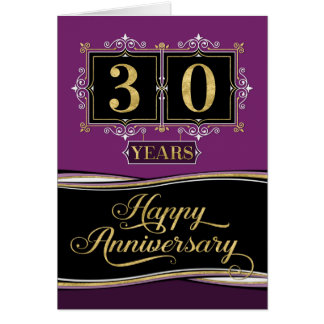 Employee Anniversary 30 Yrs Decorative Formal Plum