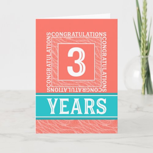 Employee Anniversary 3 Years - Decorative