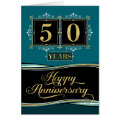 Employee Anniversary 50 Yrs Decorative Formal Jade (Front)