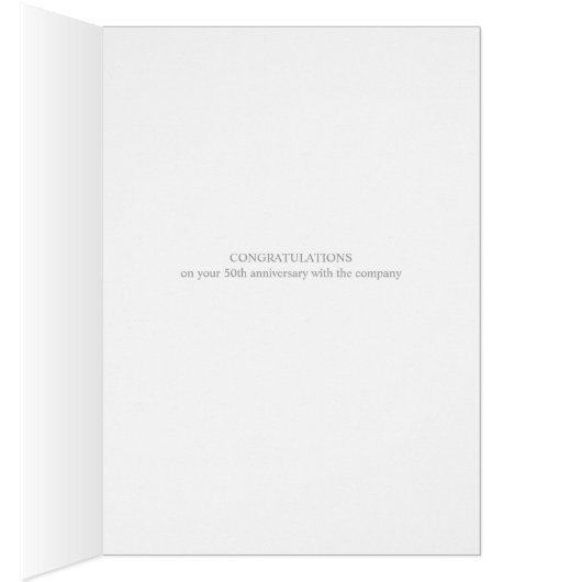 Employee Anniversary 50 Yrs Decorative Formal Jade (Inside (Right))