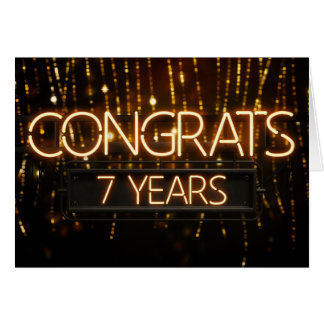 Employee Anniversary 7 Years - Neon Sign