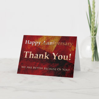 Employee Anniversary Card Classic