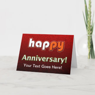 Employee Anniversary Customizable Card