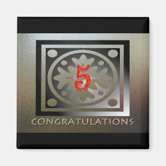 Employee Anniversary Gifts Customizable Elegant Magnet