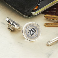 Employee anniversary milestone star lapel pin