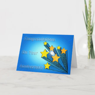 Employee Anniversary Shooting Stars Card