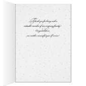 Employee Anniversary Sky, Customizable Black Congr Cards (Inside (Right))