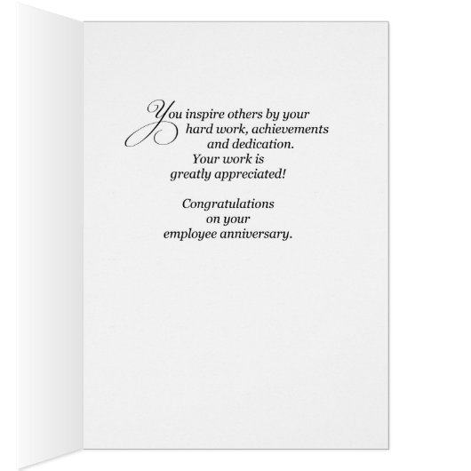 Employee Anniversary with Fire Department Silver (Inside (Right))