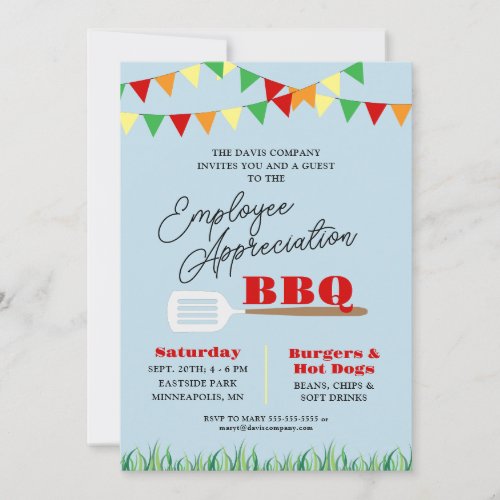 Employee Appreciation BBQ Summer Invitation