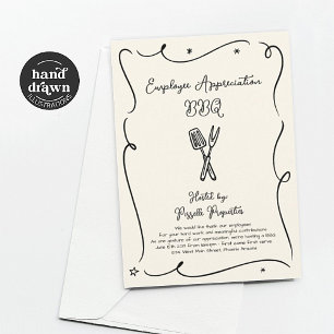 Employee Appreciation Business BBQ Party Invitation