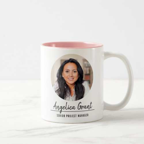 Employee Appreciation  Custom Logo  Anniversary Two_Tone Coffee Mug