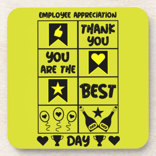 Employee Appreciation day   Beverage Coaster
