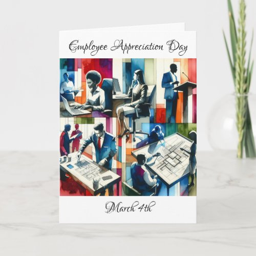 Employee Appreciation Day is March 4th Card