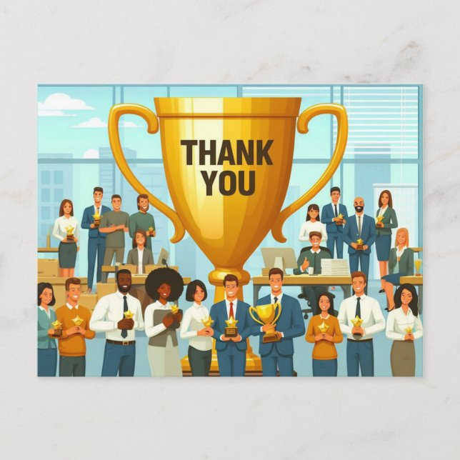 Employee Appreciation Day Thanks Postcard (Front)