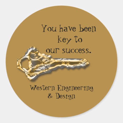 Employee Appreciation Gold Silver Key Business