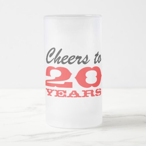 Employee appreciation mug  20th anniversary party