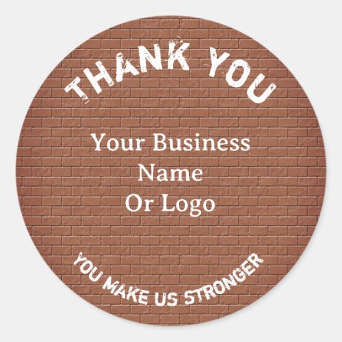 Employee Appreciation Office Thank You Inexpensive Classic Round Sticker