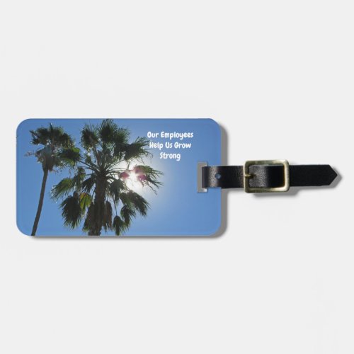 Employee Appreciation Palm Tree Traveling Salesman Luggage Tag