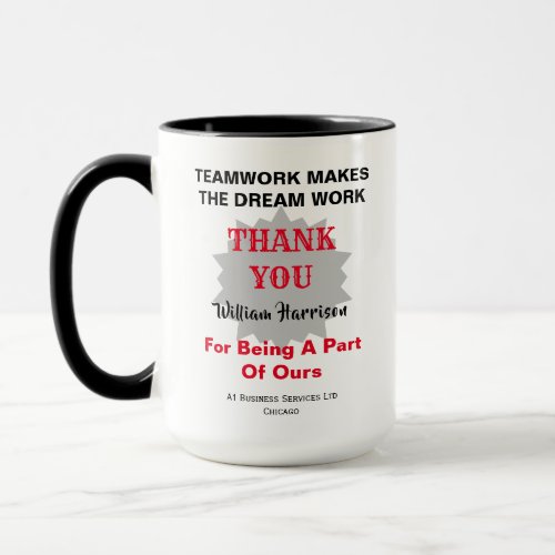 Employee Appreciation Personalized Mug