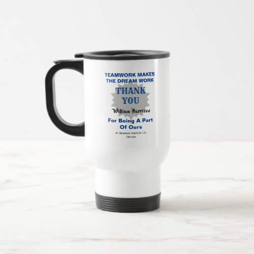 Employee Appreciation Personalized  Travel Mug