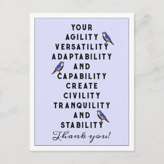 Employee Appreciation Postcard