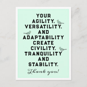 Employee Appreciation Postcard