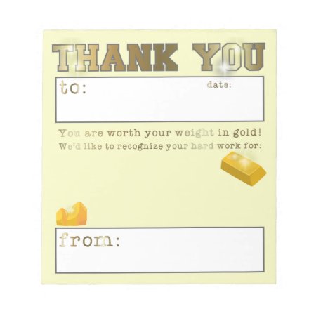 Employee Appreciation Shout Out Recognition Notepad