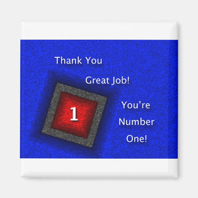 Employee Appreciation Thank You Great Job Magnet (Front)