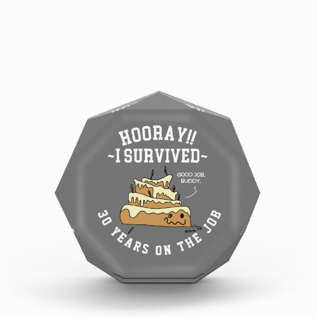 Employee Appreciation Work Anniversary Acrylic Award (Front)