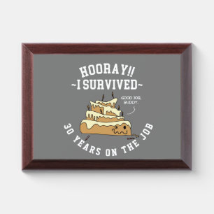 Employee Appreciation Work Anniversary Award Plaque
