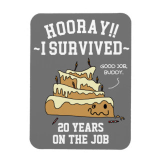 Employee Appreciation Work Anniversary Card Magnet
