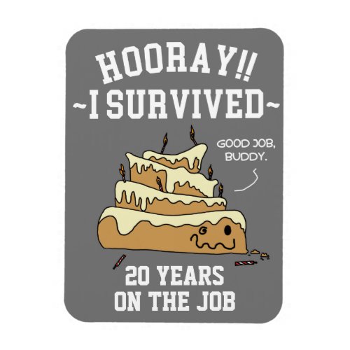 Employee Appreciation Work Anniversary Card Magnet